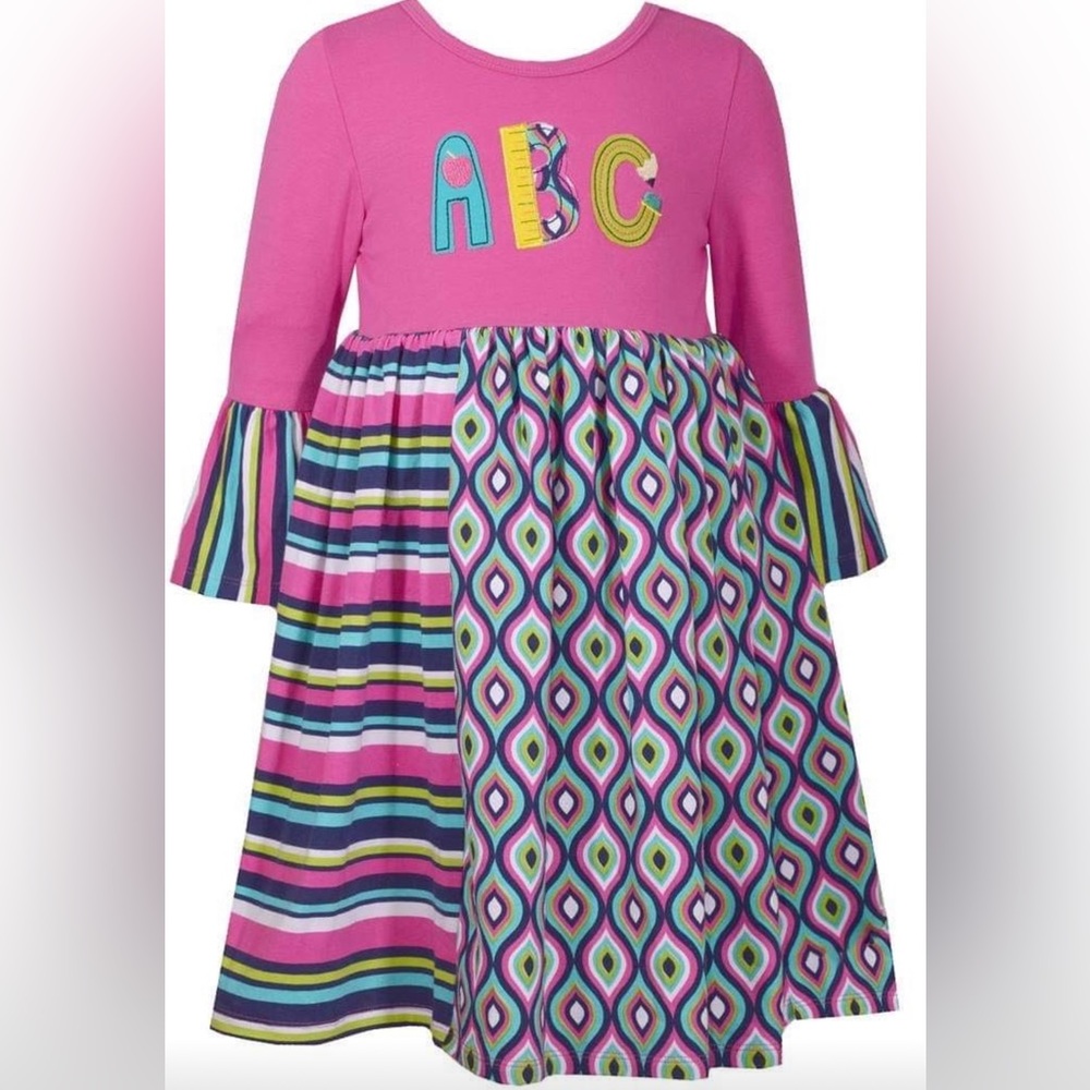 New Bonnie Jean ABC back to school dress size 2T, 5, 6X
